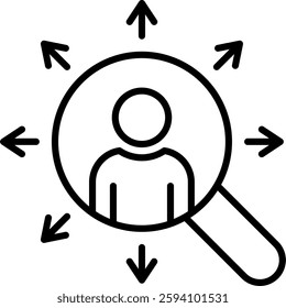 Career Opportunity Icon Line Vector Illustration