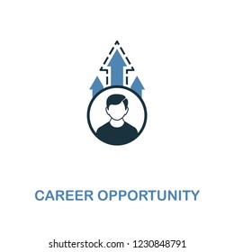 Career Opportunity icon. Two colors premium design from management icons collection. Pixel perfect simple pictogram career opportunity icon. UX and UI usage.