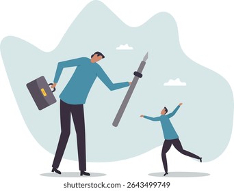Career opportunity, job promote, giving power or strength to employee to make decision or empower and courage for leadership.character for design.