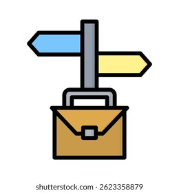 Elemento de icono de opción de carrera para el diseño