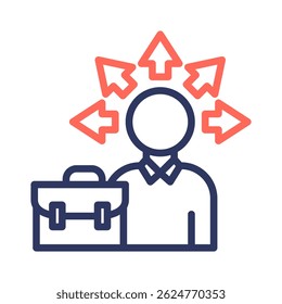 Elemento De Ícone De Opção De Carreira Para Design