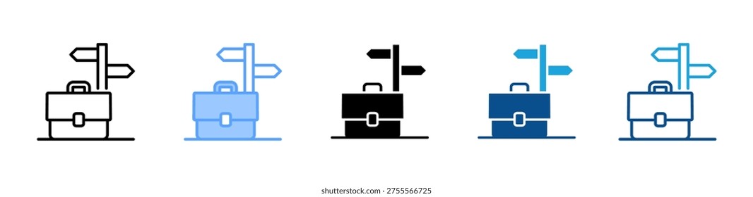 Career Option icon multiple style and collection
