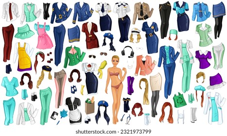 Career Paper Doll and