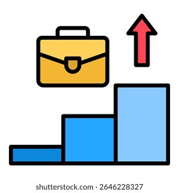 Career Path Icon Element For Design