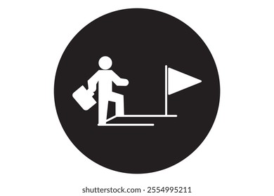 Career Path icon. Line element from corporate development collection. Linear Career Path icon sign for web design, infographics and more.