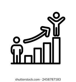 Career Path  icon in vector. Logotype
