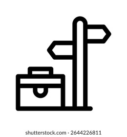 Icono de trayectoria profesional Ilustración de diseño de símbolo de Vector
