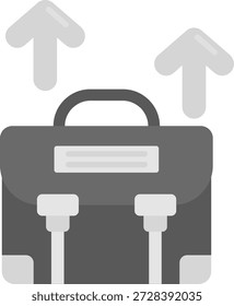 Trayectoria profesional Línea Vector Icono Diseño
