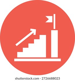 Ilustración de diseño de íconos de Vector de trayectoria profesional