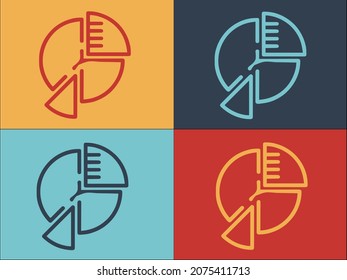 Career Pie Logo Template, Simple Flat Icon of career,business,pie