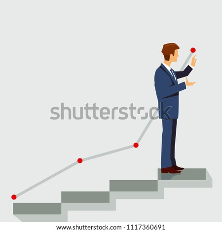 Career plan, symbol illustration
