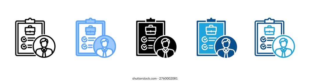 Career Planning icon multiple style and collection