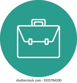Career, portfolio, suitcase icon vector image. Can also be used for Web Marketing. Suitable for use on web apps, mobile apps and print media.