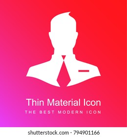 Career red and pink gradient material white icon minimal design