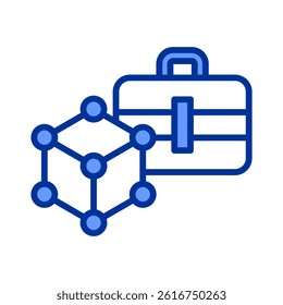 Career Simulation Icon Element For Design