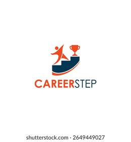 Career Step Logo Education Simple