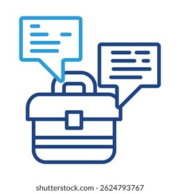 Career Talk Icon Element For Design