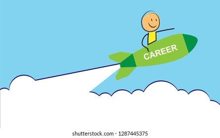 career theme to illustrate articles and blogs, web design