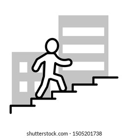 career thin line vector icon