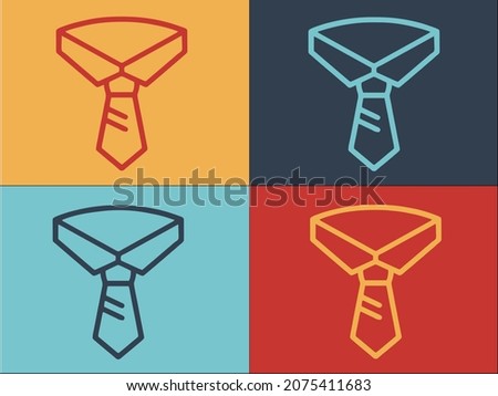 Career Tie Logo Template, Simple Flat Icon of career,business,businessman