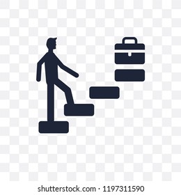 Career transparent icon. Career symbol design from Human resources collection.