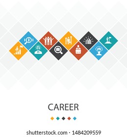 Career Trendy Ui Template Infographics Concept Stock Vector (Royalty ...