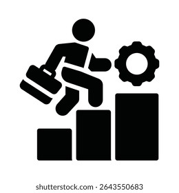 Career turnaround Vector Icon which can easily modify or edit

