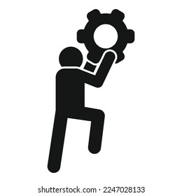 Icono de unión profesional vector simple. Líder del éxito. Trabajo empresarial