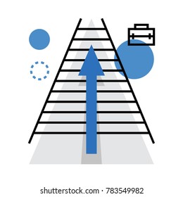 Career up, Beautiful Design Elements, Vector illustration