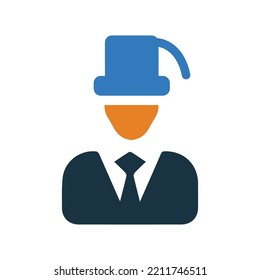 Career Vision icon. Simple editable vector graphics.