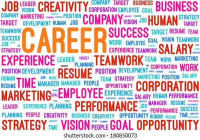 Career Word Cloud Vector