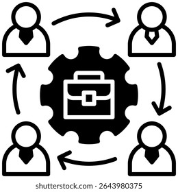 Career Workshop Icon Outline Vector Illustration