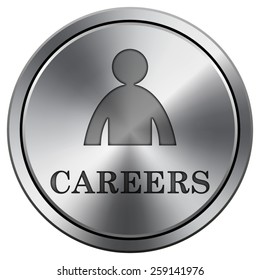 Careers icon. Internet button on white background. EPS10 Vector. 