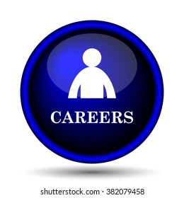 Careers icon. Internet button on white background. EPS10 vector
