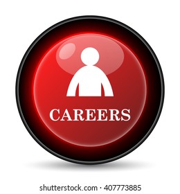 Careers icon. Internet button on white background. EPS10 vector