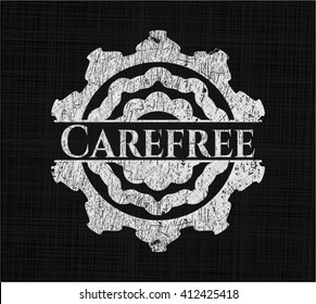 Carefree chalkboard emblem