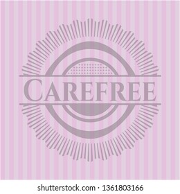 Carefree pink emblem