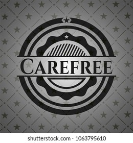 Carefree realistic black emblem