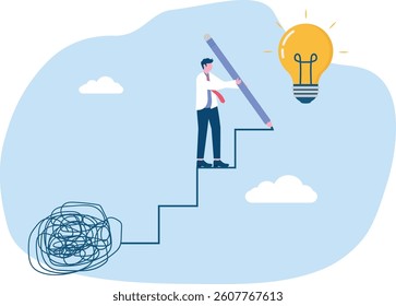 Careful of Problem Solving with creative idea solution, thought process to find a way out of a problem,

