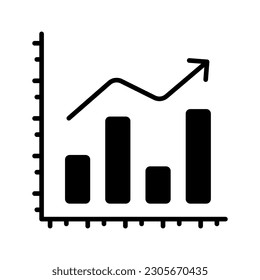 Carefully crafted icon of bar chart in trendy style, premium vector design