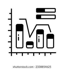 Carefully crafted icon of bar chart in trendy style, premium vector design