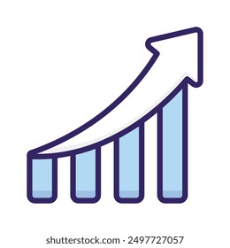 Carefully crafted icon of bar chart in trendy style, premium vector design