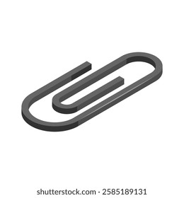 A carefully crafted paper clip icon, perfect for documents attachment or organization