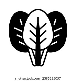 Diseño vectorial de espinacas cuidadosamente diseñado, listo para usar vector