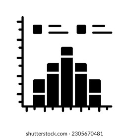 Carefully crafted vector of bar chart, bar graph icon in trendy style