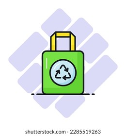 A carefully crafted vector design of bag recycling in editable style, easy to use icon