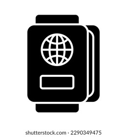 Diseño vectorial cuidadosamente diseñado del pasaporte al estilo moderno, icono premium fácil de usar