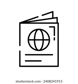 Carefully crafted vector design of passport in trendy style, premium icon easy to use