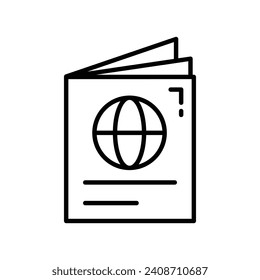 Carefully crafted vector design of passport in trendy style, premium icon easy to use