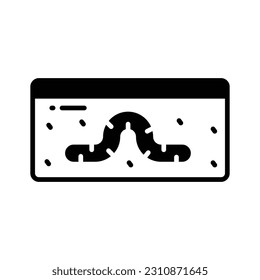 Carefully crafted vector of earthworm in trendy style, ready to use icon
